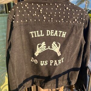 Studded Black Jean Jacket